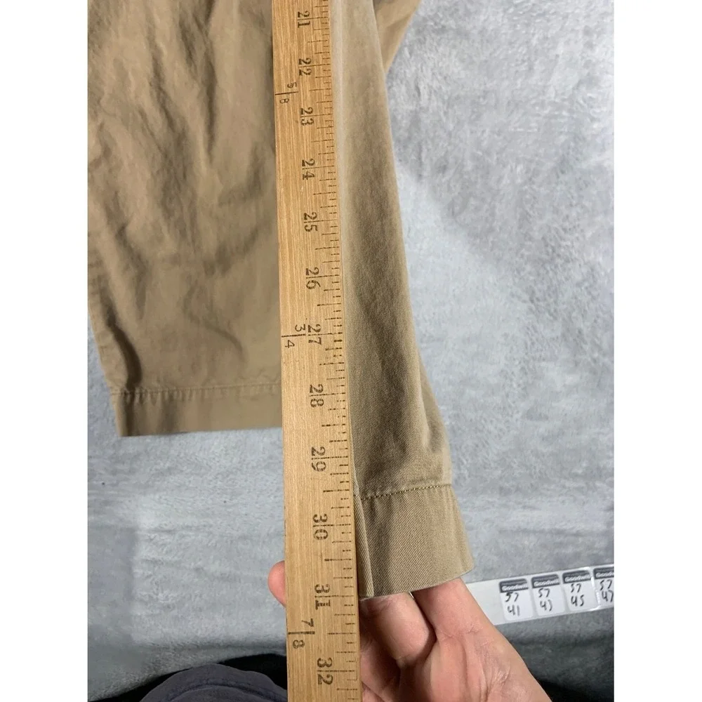 Polo Ralph Lauren Slim Fit Chino Pants Mens 34x32 Tan Khaki Flat Front EU 34